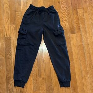 Champion Kids Black Cargo Sweatpants size medium